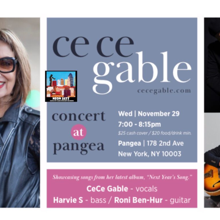 Jazz Singer CeCe Gable on Her November 2023 NYC Show & New Spring 2024 Album