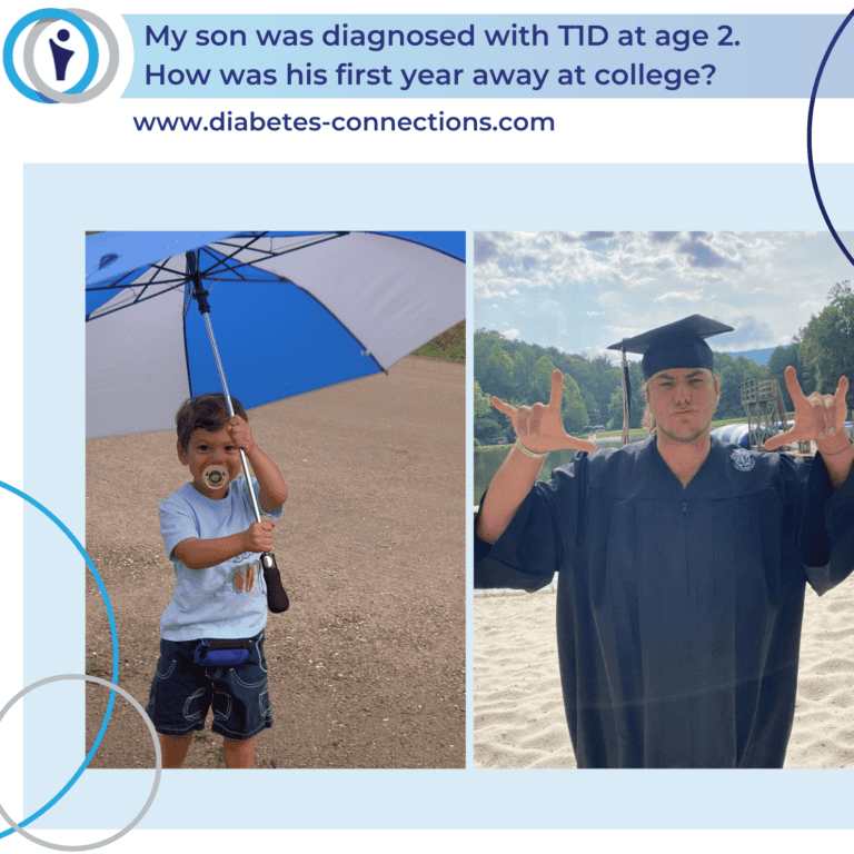 My son was diagnosed with T1D at age two. How was his first year away at college?
